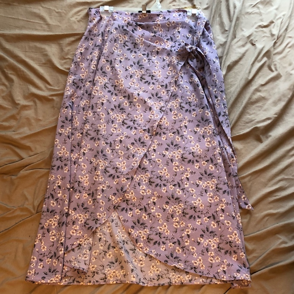 Floral Wrap Skirt